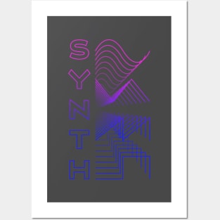 Synth Waveform Audio Analog Design Modular Gift Posters and Art